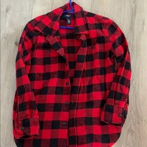 Boys long sleeve plaid